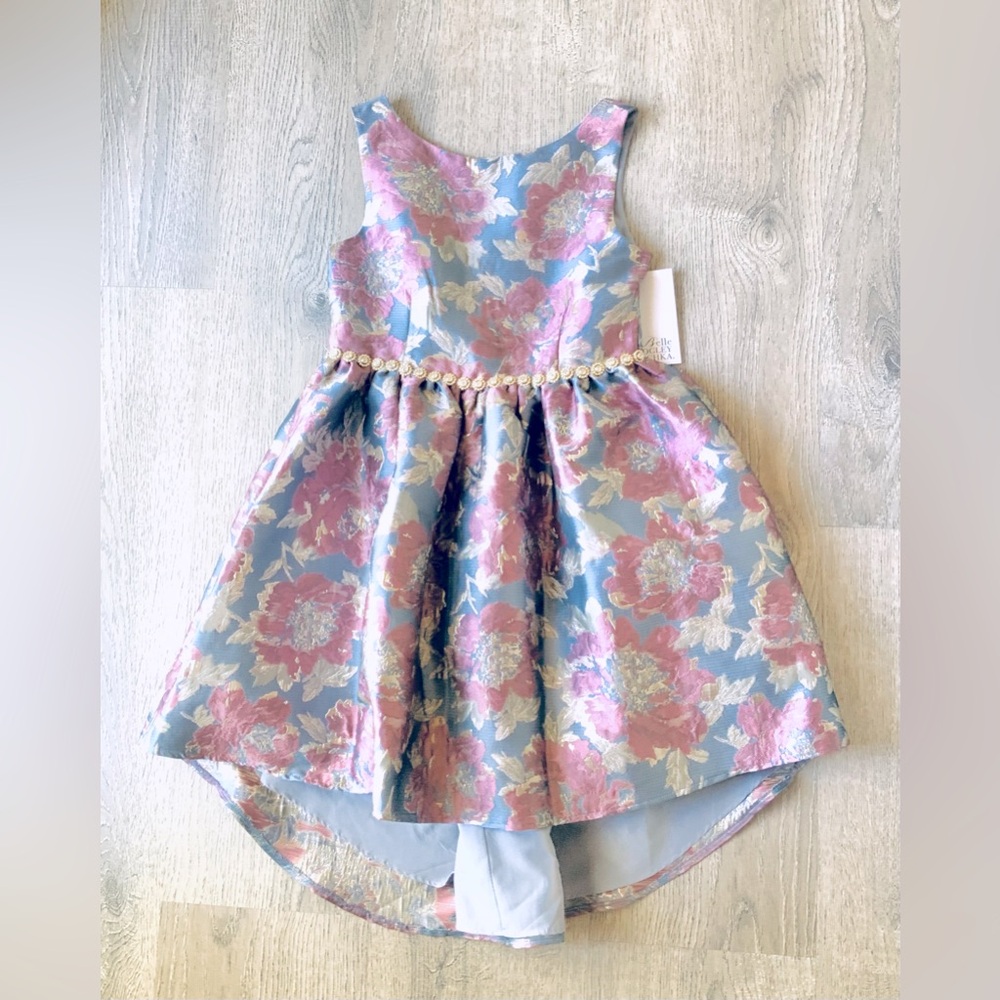 NWT🌼 Belle Badgley Mischka Floral Dress Girls 12